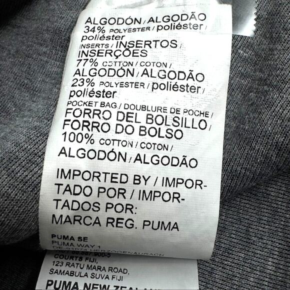 Puma Womens Charcoal Colorblock Solid DRY-CELL Hooded Sweatshirt Sz Medium - Picture 16 of 16